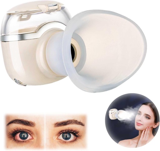 [BRSRAZILCIPWM337] Portable Facial Steam Sprayer, Heated Mist for Dry Eye Relief, Moisturizing Mini Soothing Steamer for Eye Fatigue, Stye, and Facial Dryness 10ml
