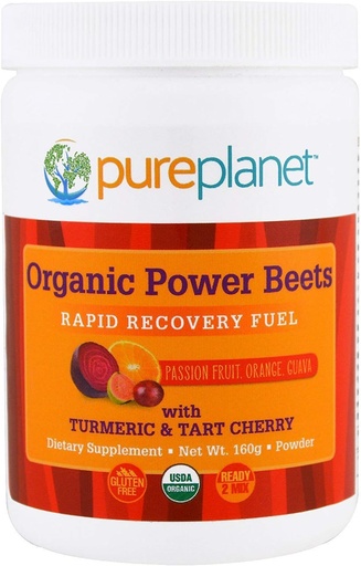 [BRSWGZQQAAPQKAAV] Pure Planet Organic Power Beats Rapid Recovery Passion Buah Jeruk Guava 160 g