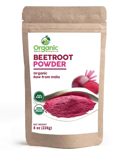 [BRSWYHA6A4GQAET3] Organic Beet Root Powder | 8 oz or 226g | USDA Organic Approved, Raw and Non GMO | Nitric Oxide Booster, Increases Stamina and Circulation | Vegan | 100% Raw from India, by SHOPOSR(8oz)