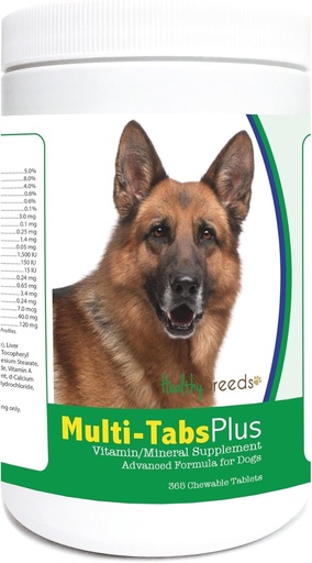 [BRSWKFICCACRA33Y] Sunn avler Tysk Shepherd Multi-Tabs Plus Chewable tabletter 365 teller