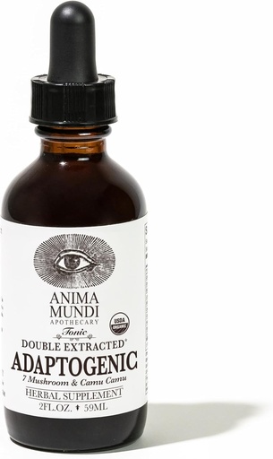 [BRSWKZAZPMGGCCLK] Anima Mundi Apothecary Apothecary 7 gocce di funghi - con estratti di funghi biologici - Tintura di supporto immunitario liquido con Reishi, Mane di leone, Cordyceps & Chaga Mushroom Liquid Extract (2oz)