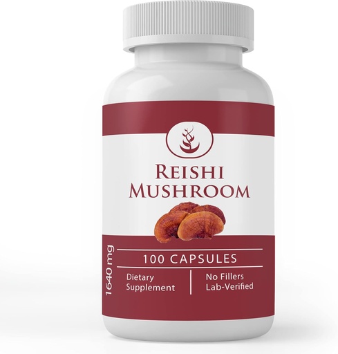 [BRSWYAYNCAFQGALV] Purs ingredients originals Reishi Mush room, (100 Capules) sempre Pur, No Additius Or Fillers, Lab Verificats