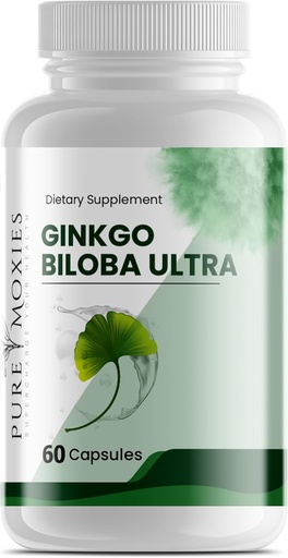 [BRSROCARBAORGAI4] Ginkgo Biloba y Ginseng Brain Suplemento dietético soporta Función cerebral, memoria, alerta mental, todo natural, mejorar la circulación de sangre