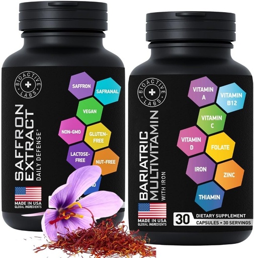 [BRSROGI6BB7RM3Q4] Iron və Optimized Saffron ilə Bariatric Multivitamin - Body və Mind Paket