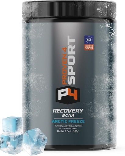 [BRSWYGLYCAFAG3LV] Proven4 Bcaa pós de recuperação de exercício em pó – NSF certificado para Sport Muscle Recovery Suplementos com Eletrólitos e Amino ácidos Pó Ártico Freeze Flavor 30 Servings