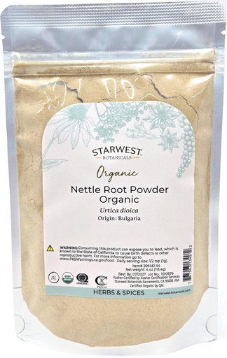 [BRSWGGQKCUPQK2AU] Starwest Botanicals Organic Nettle Root Powder 4 oz