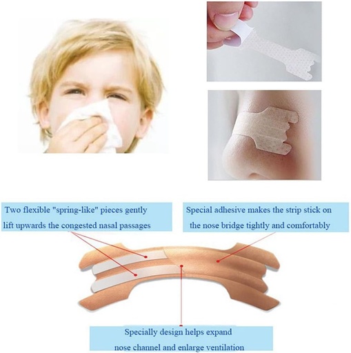 [BRSWGZICAUJQM3I3] 30 Natural Drog-Free Copii mai bine respirație Nasal benzi pentru congestie nazala, Alergie, Rece, Flu, Sinus, Stuffy nas, Sforăit, Deviate Septum, Sleep Aid, Performanță sportivă - Vârstele 5 și mai sus