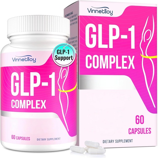 [BRSRAGLYBMJWEAI6] GLP-1 Suplemento para Hombres, GLP1 Suplementos Mujeres GLP-One Probióticos con Akkermansia Probiótico, GLP natural1 para inmuno, digestión, Gut, GLP-1 Niveles y salud general, Vegan - 60 cápsulas