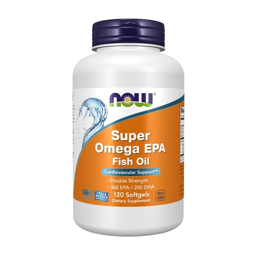[BRSWIY32BQNAAGTE] NOW Supplements, Super Omega EPA, 360 EPA / 240 DHA, Molecularly Distilled, 120 Softgels