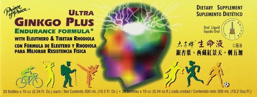 [BRSWIYTYO4AWYFLC] Prince de Pau - Ultra Ginkgo Plus, 30 ampels, 0, 34 OZ/Each, 10. 2 fl oz