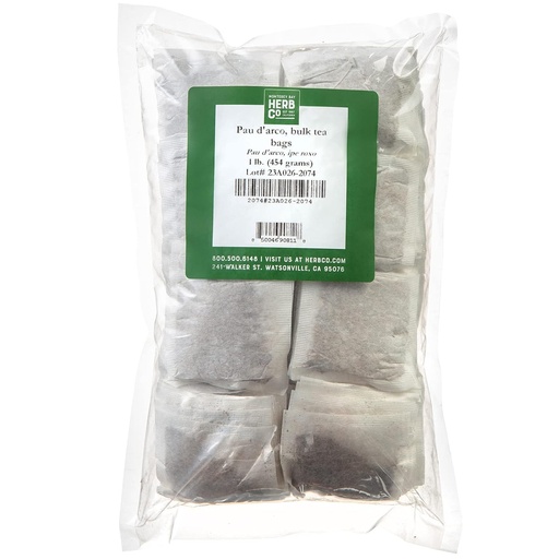[BRSWKHD3DINWCAAU] Monterey Bay Herb Co. Pau D’arco Herbal Tea | All-Natural & Caffeine Free | Approximately 200 Tea Bags | 1 LB