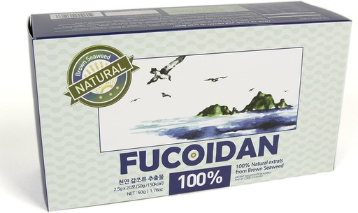 [BRSWGEIBBANB423U] [Pill Type] 100% Natural Brown Seaweed Extract Fucoidan USFDA Passed (ID Code 2030950) (50g (20sachets))