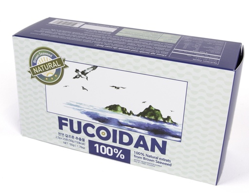 [BRSWGEIBBANB423U] Fucoidan – 100% Natural Brown Seaweed Extract, Low Molecular Weight Marine Supplement, 50g (20 Sachets)