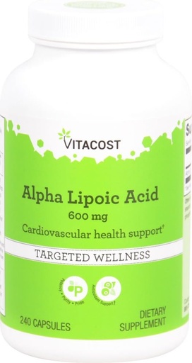 [BRSWIZT7BIGAODTE] Vitacost Alpha Lipoic Acid -- 600 mg - 240 Capsules