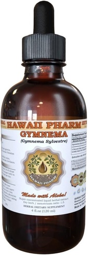 [BRSWIGIFAQNR42A3] HawaiiPharm Gymnema (Gymnema Sylvestre) Liquid Extract 4 oz