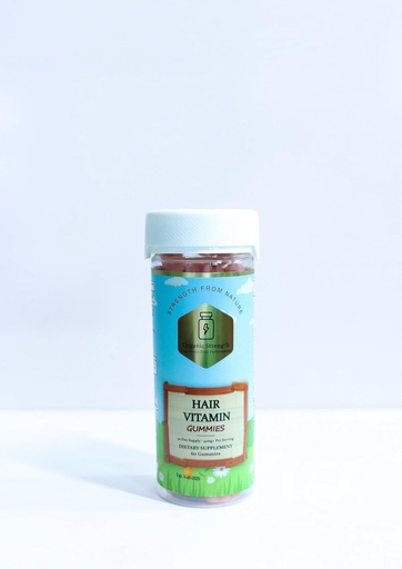 [BRSRO2QPA4PGA3LL] Hår Vitamin Gummies: 5000 mg Biotin, VIT A 630 mcg, Folate 400 + mcg (60 greve)