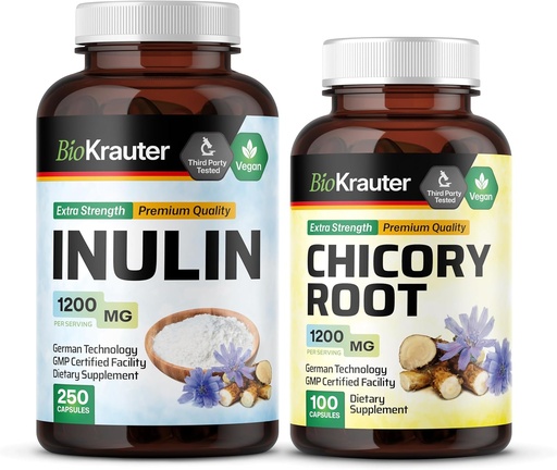 [BRSRAGABOACGM2YZ] BIO KRAUTER Inulin 250 Capsules & Chicory 100 Capsules