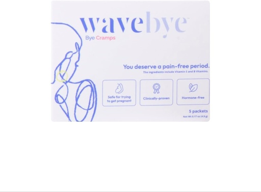 [BRSRAAQFAB5A43AZ] Wave Bye to Period Pain, OB/GYN-Developed Προεμμηνορρυσιακό (PMS) συμπλήρωμα για τις γυναίκες με περίοδο Cramps, 1 μήνα προσφοράς