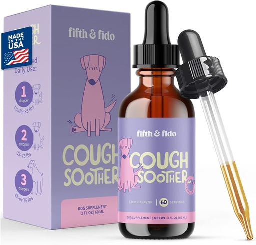 [BRSRAZQRCIMA42AY] כלב Coughing Remedy - Kennel Cough - Allergy הקלה עם פורמולה טבעית - טיפות נוזליות עבור גרון מהיר Soothing - Sneezing Relief for Dogs - Made in USA