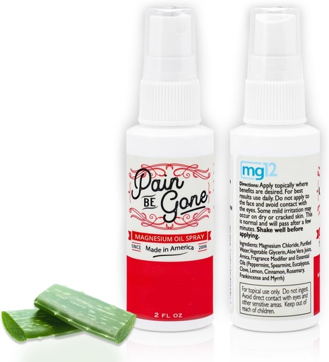 [BRSROFAQCMCQGC3J] Pain Be Gone Magnesium Oil Spray - Soothe Aches and Muscle Cramps - 2 oz