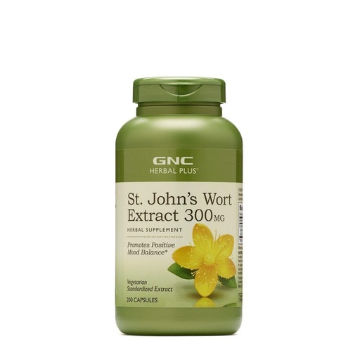 [BRSWKHAKAUHRGDLO] GNC Herbal Plus St. Johns Wort Extract 300MG 200 caps