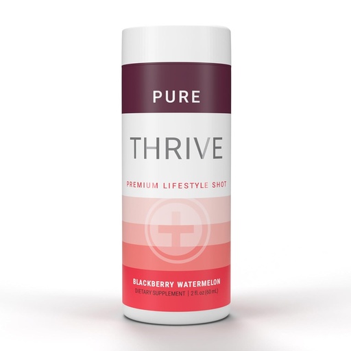 [BRSRAGIKAUFGKGTB] THRIVE by Le-Vel Energy Shot - Blackberry Watermelon | 2 fl oz | 12 Count | Clean, Sugar-Free, Zero-Calorie Energy Booster | Natural Energy Supplement with B Vitamins | Healthy Caffeine Shot