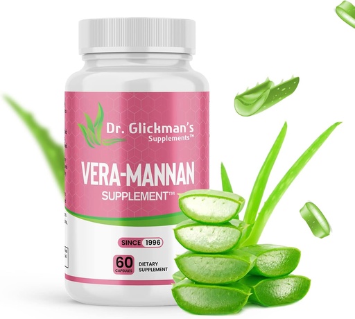 [BRSW2BIPO56RYHLK] Vera-mannan Aloe Vera Supplement, 1 Bottle, 60 Capsules