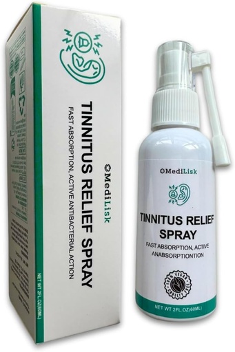 [BRSROBQCBMPBQ232] Medilisk Tinnitus Relief Spray – Apoya Tinnitus Relief for Ring Ears – Herbal Ear Care Products – Tinnitus Treatment Prevention – Non-Steroidal & Hypoallergenic – 1 Fl Oz – Pack of 1