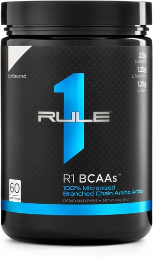 [BRSWKHD4CQBB23LA] R1 Bcaa 60 Serv Unflavored, 318 Gram
