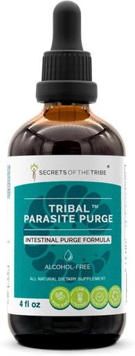 [BRSRMZQFCUBBG3YU] Секрети Tribe Tribal Parasite Alcohol-Free Extract, High-Potency Herbal Drops, Настоянка виготовлена з журавлини, часнику, чорного горіха, OSHA, Wormwood, гарбуза. Тестування рецептур 4 ун