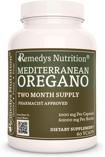 [BRSW22YKC4BRMFLD] Remedy’s Nutrition Mediterranean Oregano | 1,000 mg, 60 Vegan Capsules Herbal Dietary Supplement | Two Month Supply