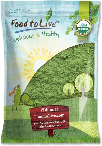 [BRSW2AAYOYJRU3DJ] Organic SuperGreens Powder Blend, 6 Pounds – Mixed Kale, Moringa, Spirulina, Wheatgrass Powders. Non-GMO, Pure, Vegan, Bulk. Rich in Antioxidants, Chlorophyll. Great for Juices, Smoothies, Baking