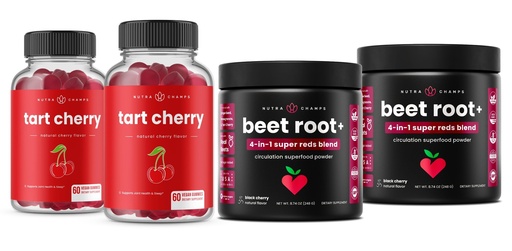 [BRSRAZA5BENAK2DF] NutraChamps Tart Cherry Gummies & Beet Root Powder