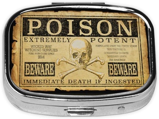 [BRSRMFA6AAHBU3T5] Metal 2 Kompartment Pill Organizátor Cestování Friendly Přenosný Kompaktní Pilový box Roztomilý Pouzdro na Pill, pro kapesní peněženky Denní přenosné léky Vitamin Tablet Storage (Extrémně potentní)