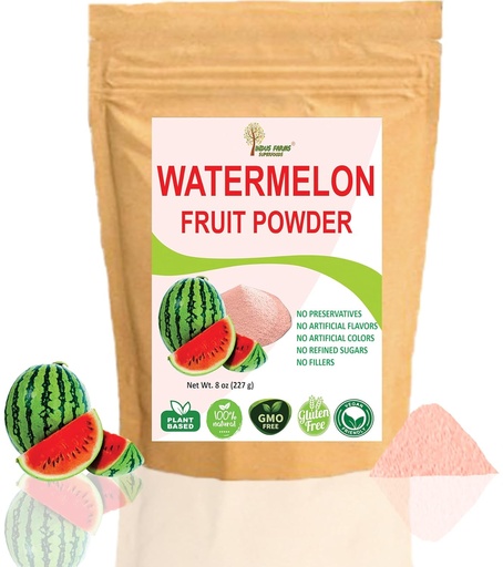 [BRSWGBA3C54B4DY3] Industrie Farmy Superfoods All Natural Watermelon Fruit Powder, Instant Electrolytes, Pre-Workout & Post-Workout Supplement, Nápojové príslušenstvo, Marinades, Omáčky, Šaláty, Masky na tvár, GMO-Free, 8 oz