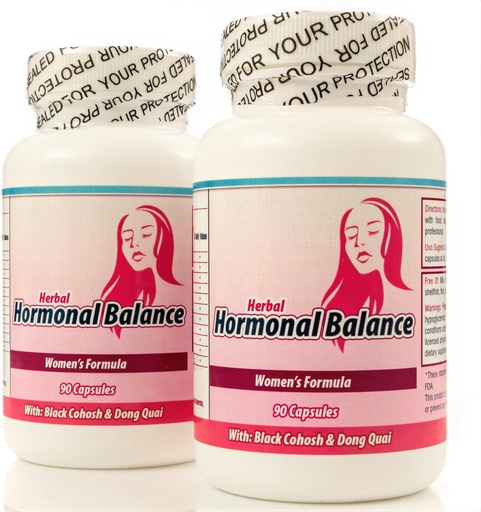 [BRSWGYIRPICBY2YY] Balance Hormonal. Suplemento Natural para balancear las hormonas femeninas. Set de 2 frascos con 90 capsulas CADA uno. Tratamiento para 3 Meses. 100% Natural