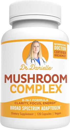 [BRSWY2QRDEPAAFY2] Best Organic Mushroom Complex - Immune Dr. Danielle - 120 Veggie Caps