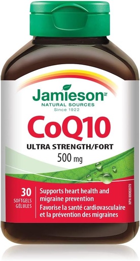 [BRSWGH36B4NWM3LO] Jamieson CoQ10 500mg, 30 mjukgels