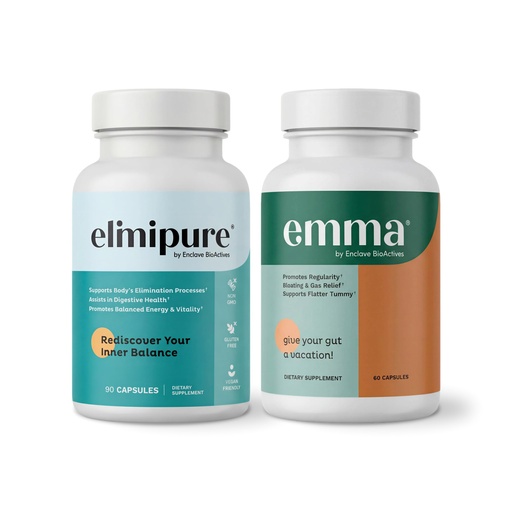 [BRSRABIRDIMBY3AV] Emma Gut Health & Elimipure Cleanse Bundle – Complete Digestive Detox Bundle for Bloating, Metabolism, and Microbiome Support | Leaky Gut Repair, Colon Cleanse & IBS Relief