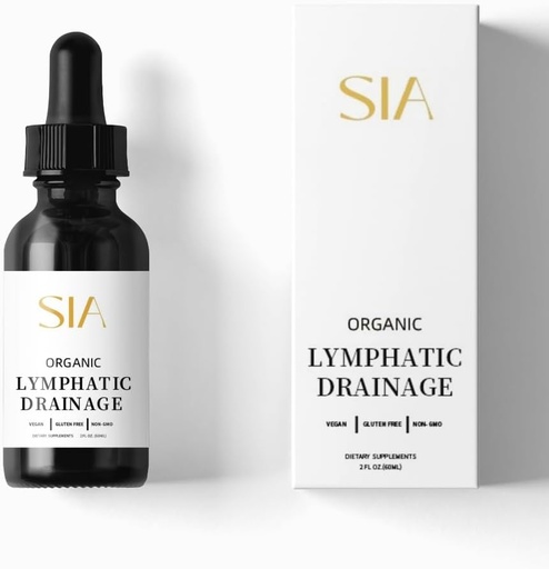 [BRSROAALAQPAKHL3] New Advanced Herbal Formula | SIA Organic Lymphatic Drainage Drops Supplements 2 Fl. Oz - Immune Support, Lymphatic Detox & Cleanse | Non-GMO | Vegan |