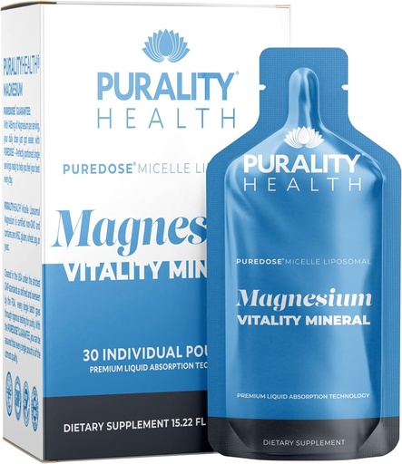 [BRSRMZICOQORSAY3] Purity Health Magnesium, Micelle Lipomal, Enhanced Absorpsi, Magnesium Bisglycinate, Vegan, Easy to Take Pouches, 30 Day Suppply