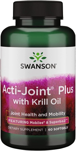 [BRSWGEAEDIMB43L3] Swanson Acti-Joint Plus with Krill Oil 60 Sgels