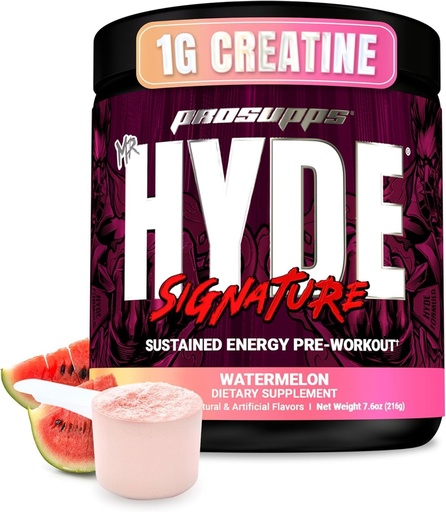 [BRSW2BQ6CICQ233H] PROSUPPS Mr. Hyde Signature Pre Workout Powder with Creatine, Beta Alanine & Caffeine - Performance, Energy & Endurance - Clean Fitness & Gym Supplements for Men & Women (Watermelon, 30 zerbitzatu)
