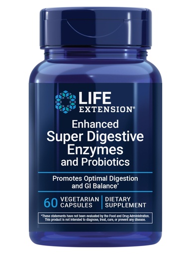 [BRSWKZI6CYHBWHI7] Life Extension Enhanced Super Digestive Enzymes and Probiotics – B. coagulans Probiotic, 10 Digestive Enzymes – Supports Digestion, Comfort & GI Balance – Non-GMO, Vegetarian – 60 Capsules