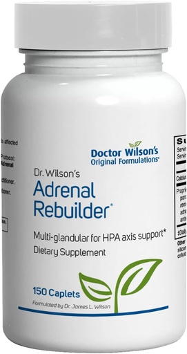 [BRSWIAQOPMGAYCD6] 박사. 윌슨의 Adrenal Rebuilder 150 Caplets multiglandular Adrenal과 HPA 축선 지원을 위한 Adrenal 외피를 포함하여