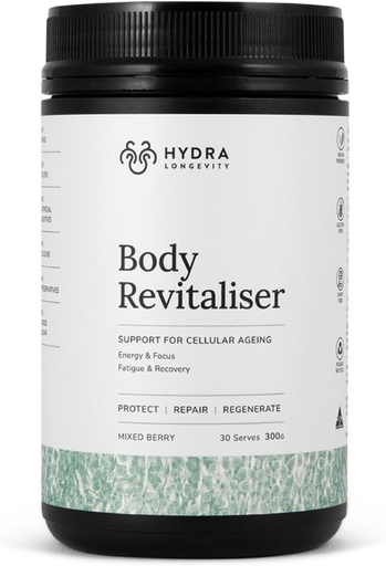 [BRSRO2TYOFYQYFIZ] Body Revitaliser Organic Superfood Powder Health Supplement, 49 Ingredient Smoothie Mix with Prebiotics, Chlorella, Reishi, Vegan, Non-GMO, Gluten-Free 300 Grams (30 Servings)