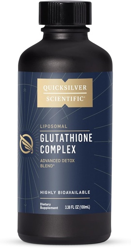 [BRSWGFA6AB5BY33P] Quicksilver Scientific Glutathione Complex - Superior Absorption Antioxidant Supplement with Liquid Glutathione & Milk Thistle - Vitamin B Complex - Supplement for Daily Use (3.38 fl oz)