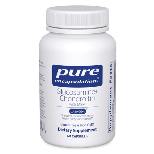 [BRSWIY37CN5B2CLO] Pure Encapsulations Glucosamine Chondroitin with MSM - Supports Joint Health & Normal Cartilage Formation* - Maintains Enzyme Activity - Gluten-Free & Non-GMO - 60 Capsules