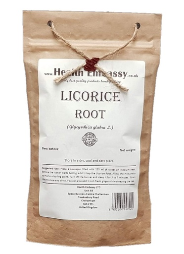 [BRSWKZINBUJWGYDM] Health Embassy Licorice Root | Glycyrrhiza Glabra | Herbal Tea (50g)