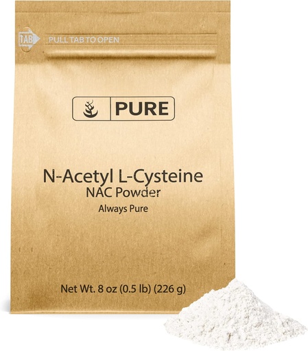 [BRSRMGQFOQMAMFAY] NAC N-Acetyl L-cystein pulver (8 oz) Lab verifisert, alltid ren, ingen fyllstoffer